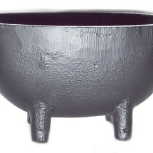 3 1/4"x 5 1/2" Oval cast iron cauldron