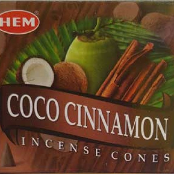Coconut Cinnamon HEM cone 10 cones