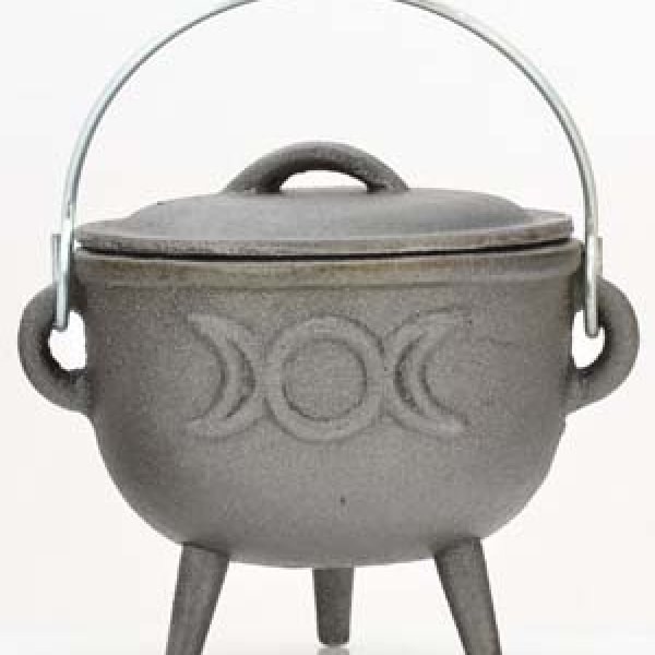 Triple Moon cast iron cauldron  4"