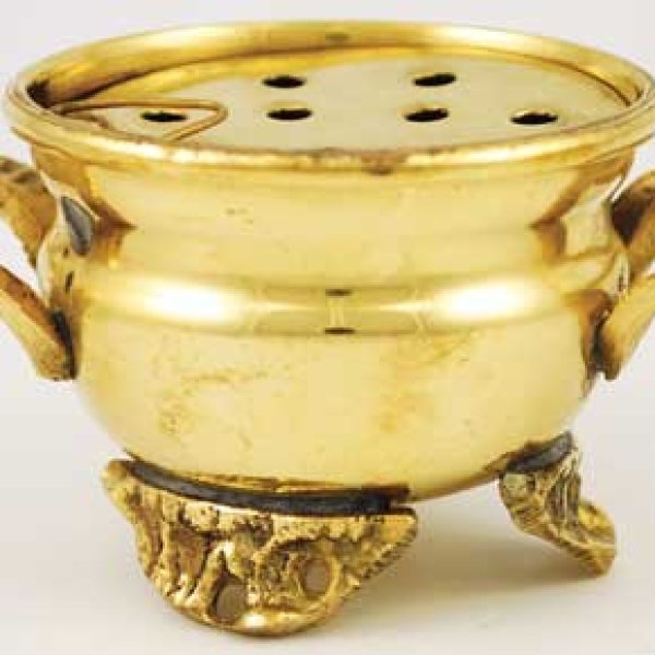 Brass Cauldron with Screen Burner 2"