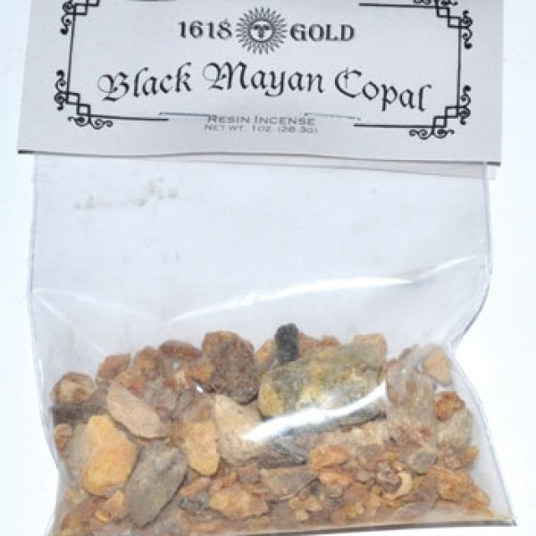Black Mayan Copal granular incense 1oz