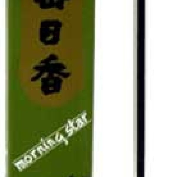 Green Tea morning star stick incense & holder 50 pack