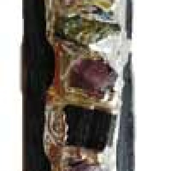 Black Tourmaline 7 Chakra rough pendant