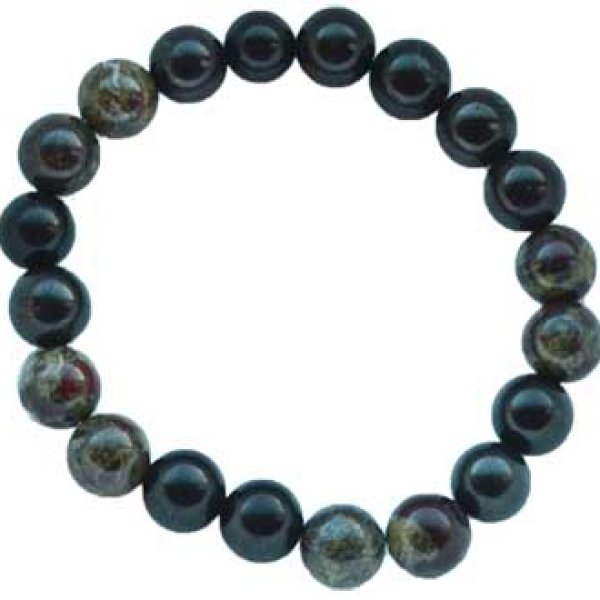 10mm Shungite with asst stones bracelet