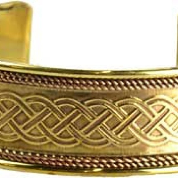 Copper and Brass Celtic Knot bracelet
