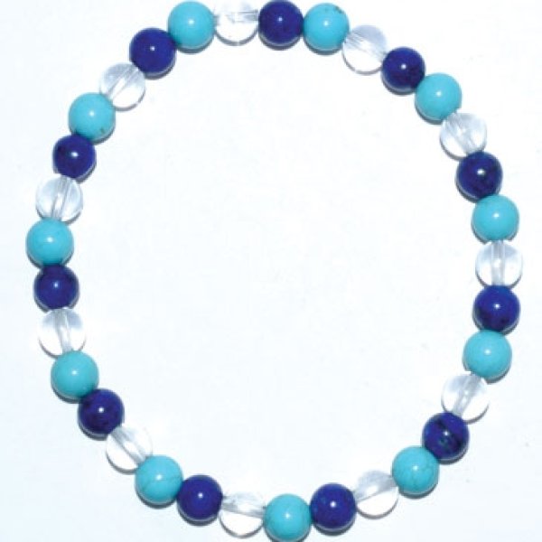6mm Tourquoise, Lapis, Quartz