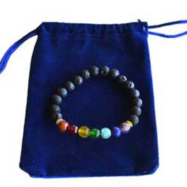 7 Chakra bracelet with bag
