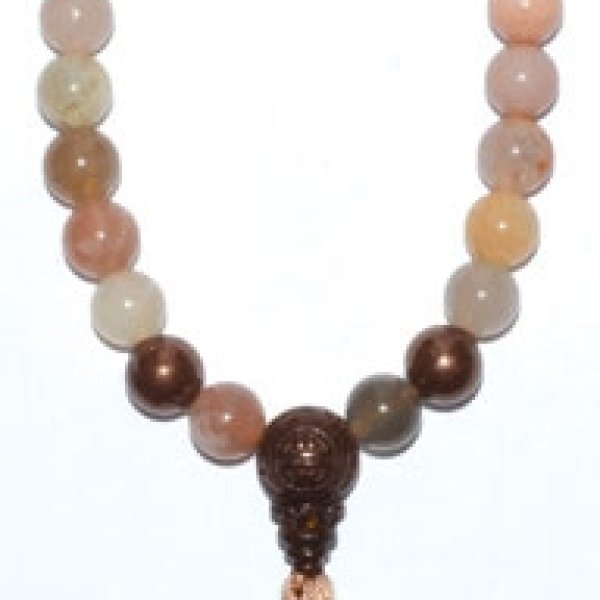 8mm Multi Moonstone Tassel