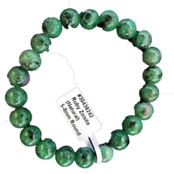 5mm - 8mm Ruby Zoisite bracelet