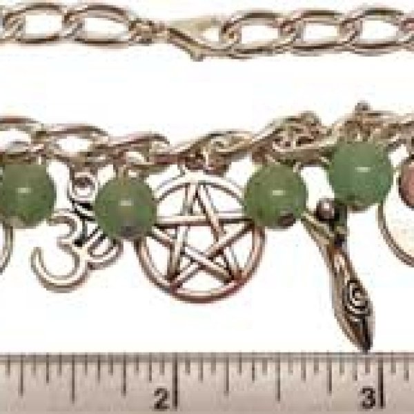Green Aventurine Coexist bracelet