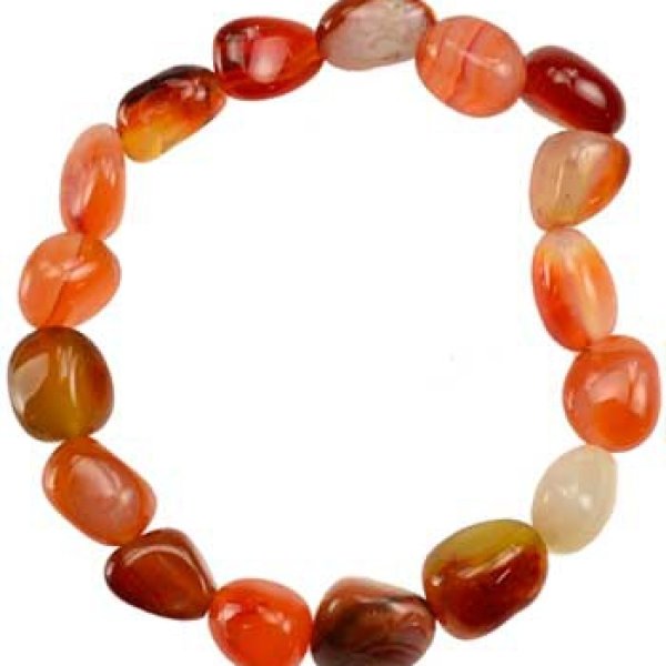 Carnelian gemstone bracelet