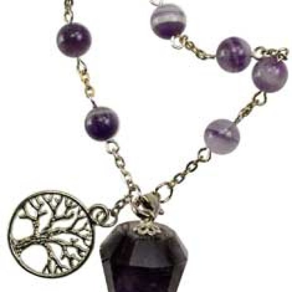 Amethyst pendulum bracelet