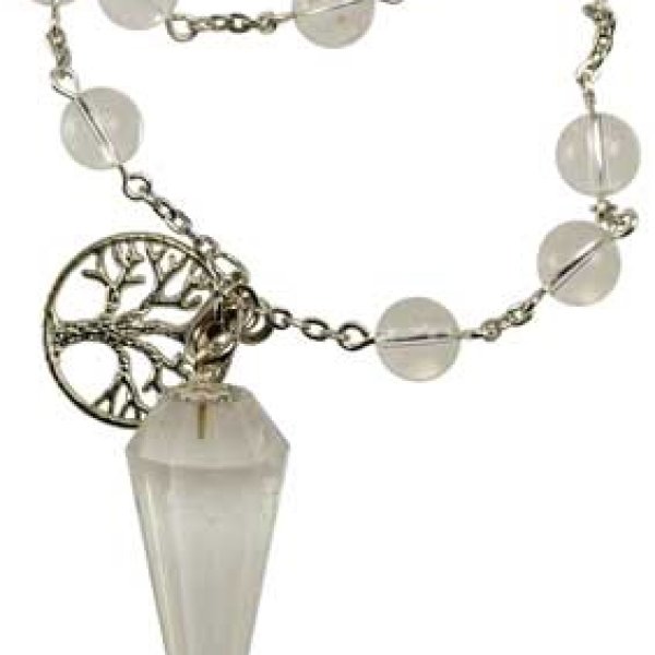 Quartz pendulum bracelet
