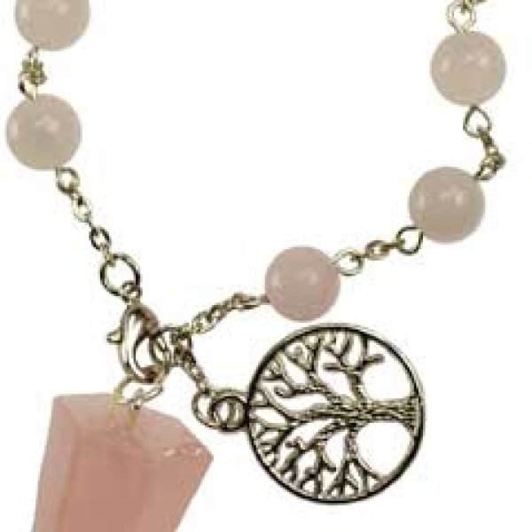 Rose Quartz pendulum bracelet