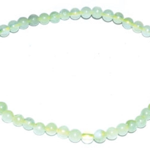 4mm Jade, Chinese stretch bracelet