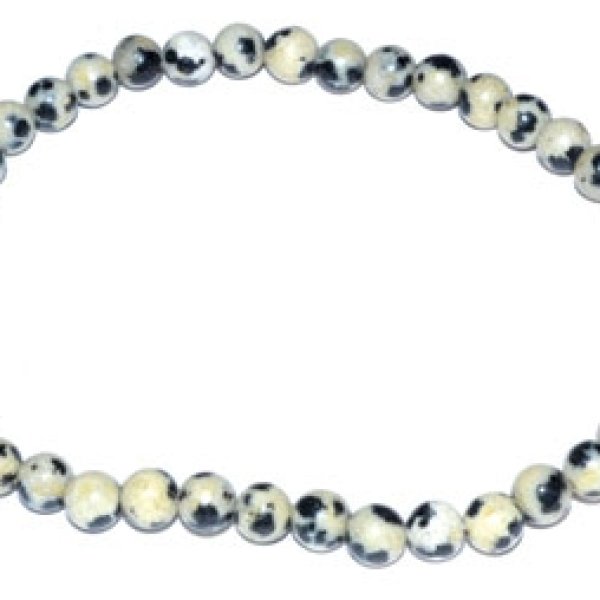 4mm Dalmation stretch bracelet