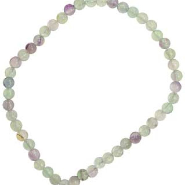 4mm Fluorite stretch bracelet