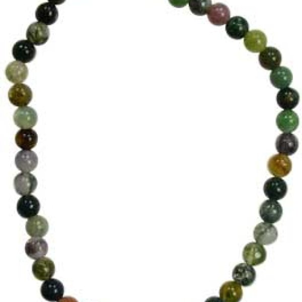 4mm Indian Agate stretch bracelet