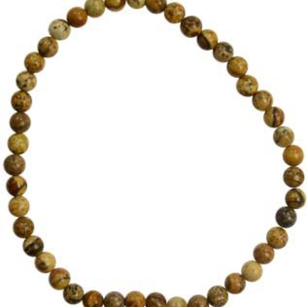 4mm Jasper, Picture stretch bracelet