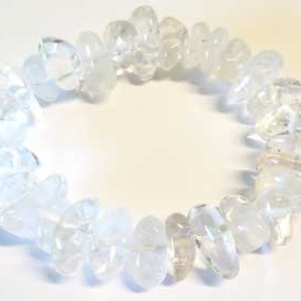 Quartz gemstone bracelet stretch