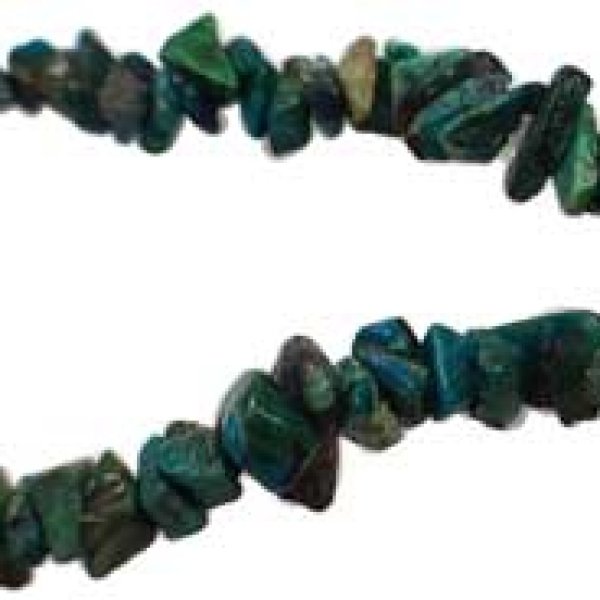 Chrysocolla chip bracelet