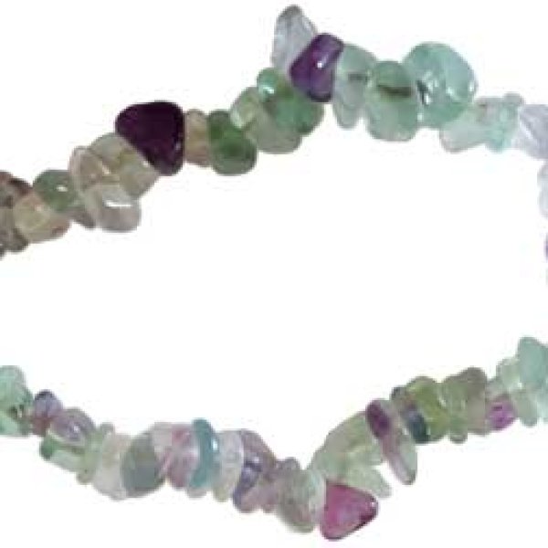 Fluorite chip bracelet