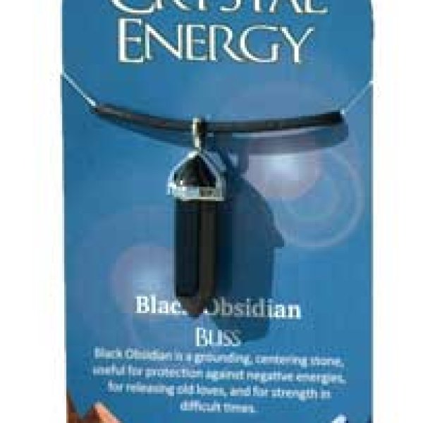 Bliss (black obsidian) double terminated