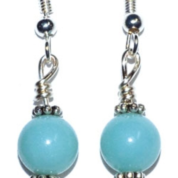 Amazonite dangle earrings