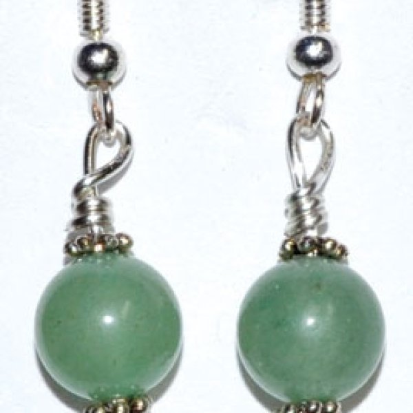 Green Aventurine dangle earrings