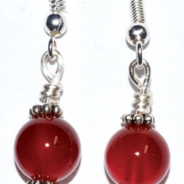 Carnelian dangle earrings