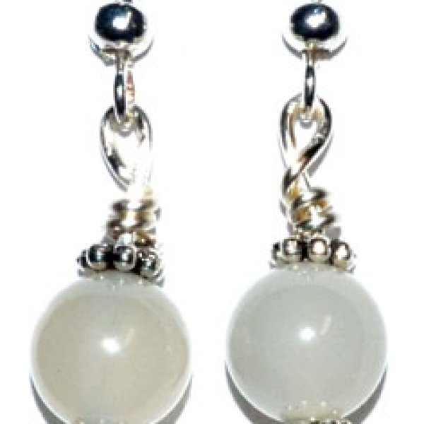 Moonstone dangle earrings