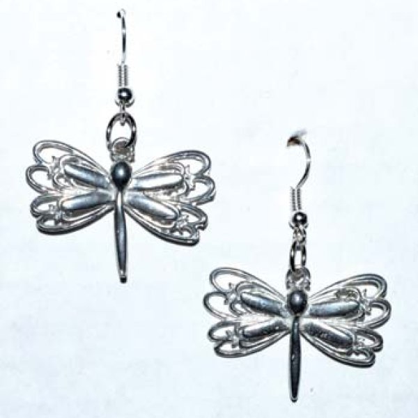 1" Dragonfly earrings