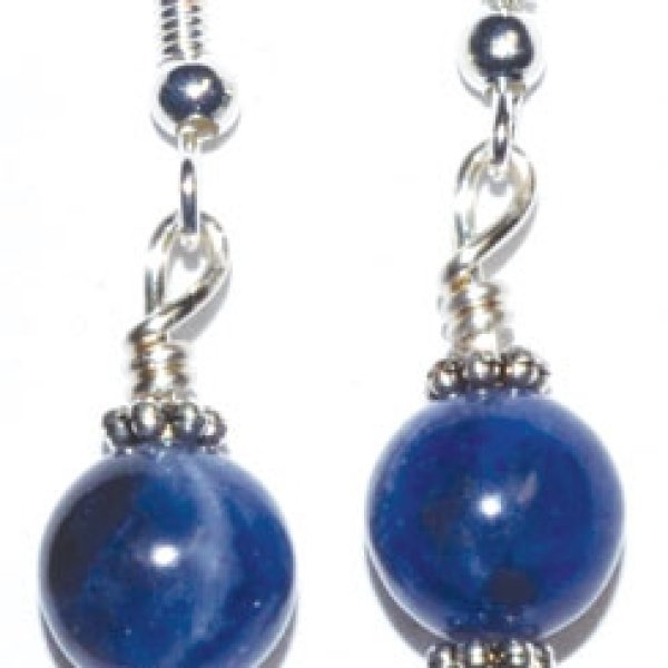 Sodalite dangle earrings