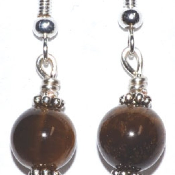 Tigers Eye dangle earrings