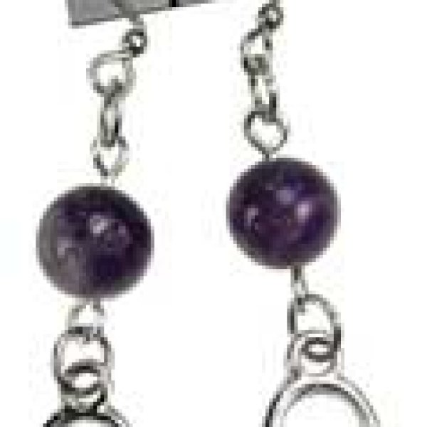 Amethyst Goddess earrings