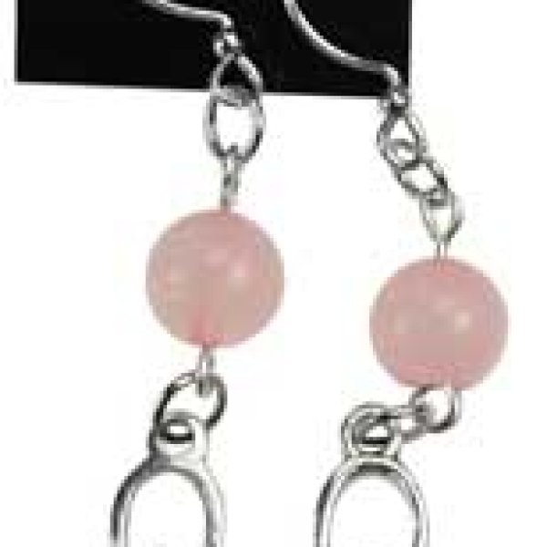 Rose Quartz Goddess earrings