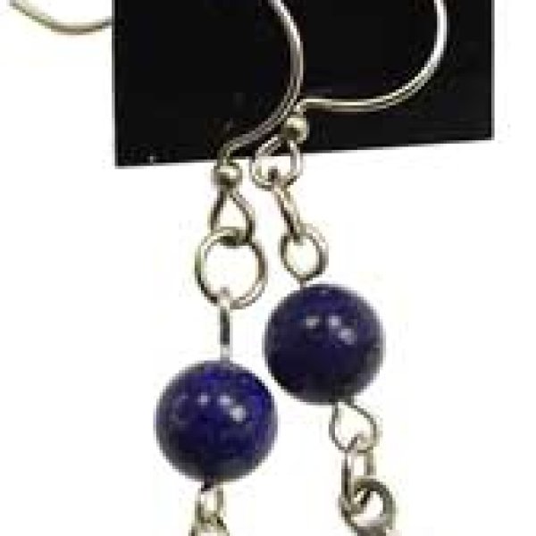 Lapis Triquetra earrings