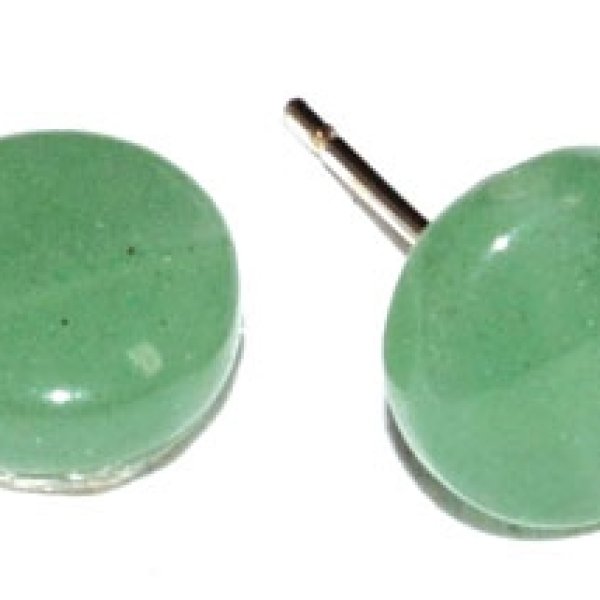 Green Aventurine stud earrings