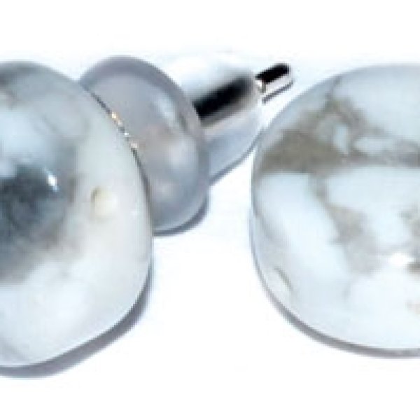 Howlite stud earrings