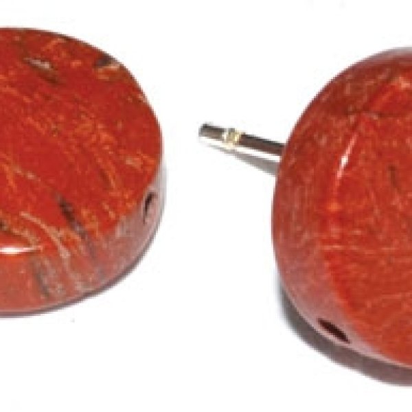 Red Jasper stud earrings