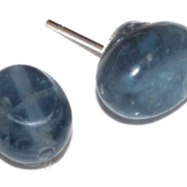 Blue Kyanite stud earrings