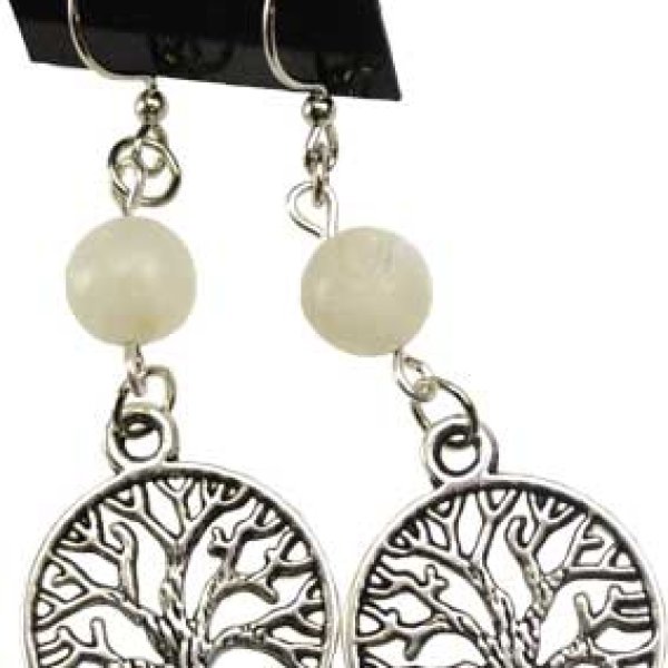 Moonstone Tree of Life earrings