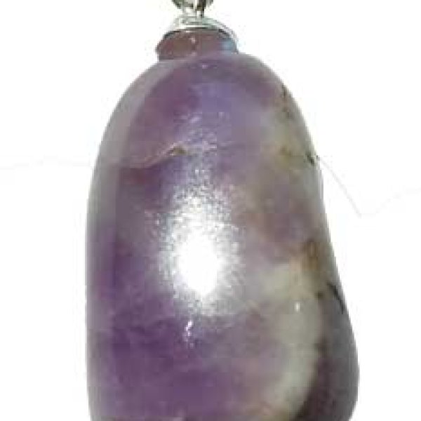 medium Amethyst tumbled pendant