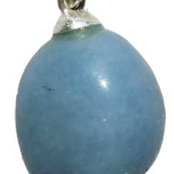 small Angelite tumbled pendant