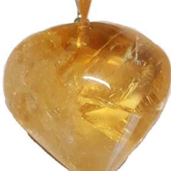 1" Citrine heart