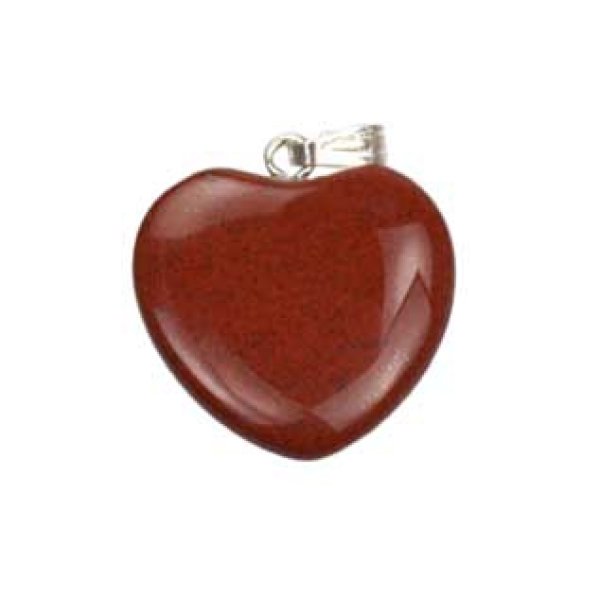 3/4" (20mm) Jasper, Red heart