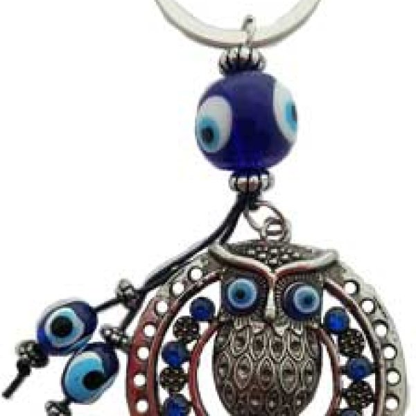 Owl Evil Eye keychain