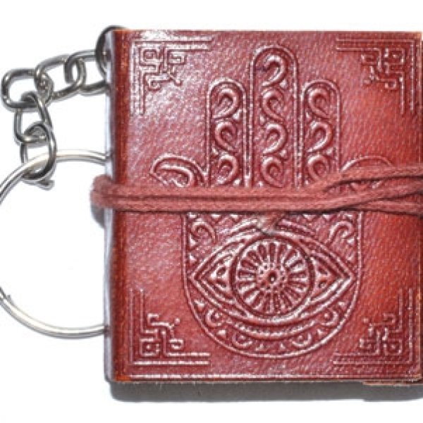 1 3/4" x 2" Hasma Hand journal key chain