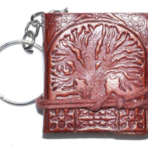 1 3/4" x 2" Tree of Life journal key chain