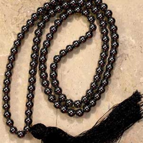 Hematite (man-made) japmala
